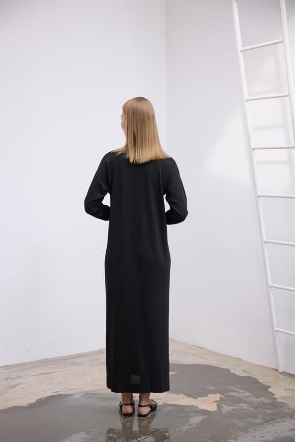 BURBERY ELBİSE-SİYAH