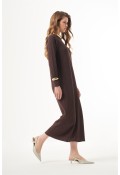 BELLA NUSS ELBİSE-KAHVERENGİ