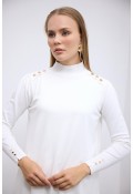 Candy Merserize Tunik Beyaz