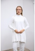 Candy Merserize Tunik Beyaz