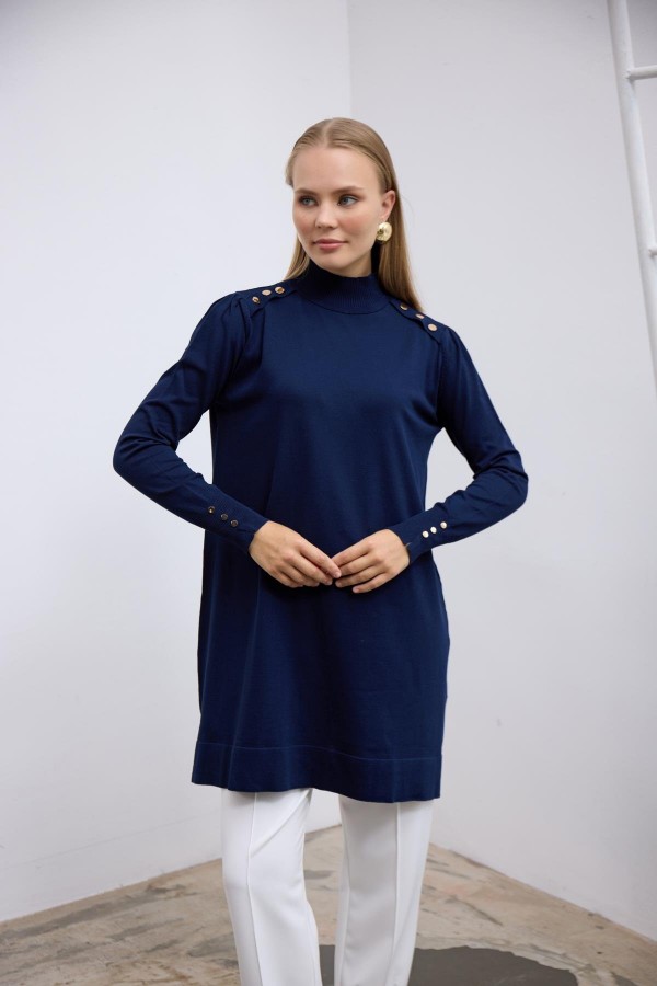 Candy Merserize Tunik Lacivert
