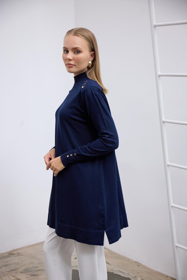 Candy Merserize Tunik Lacivert