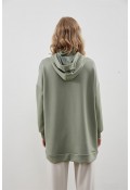 Kapüşonlu Sweat Yeşil