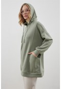 Kapüşonlu Sweat Yeşil