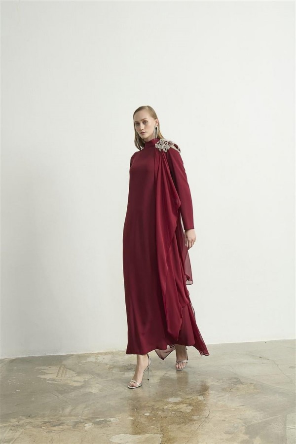 LERRY ELBİSE-BORDO