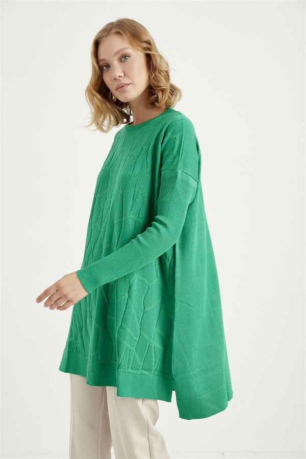 Nora Merserize Tunik Benetton Yeşili Series
