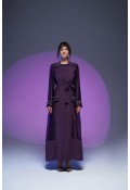 Organze Abaya Mürdüm