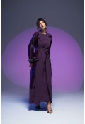 Organze Abaya Mürdüm