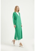 V YAKA MERSERİZE HIRKA-BENETTON YEŞİLİ