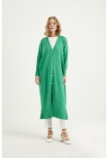 V YAKA MERSERİZE HIRKA-BENETTON YEŞİLİ