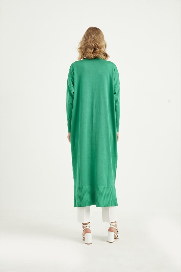 V YAKA MERSERİZE HIRKA-BENETTON YEŞİLİ