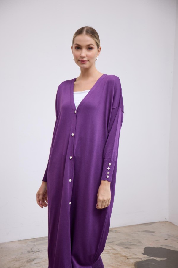 V YAKA MERSERİZE HIRKA-MOR